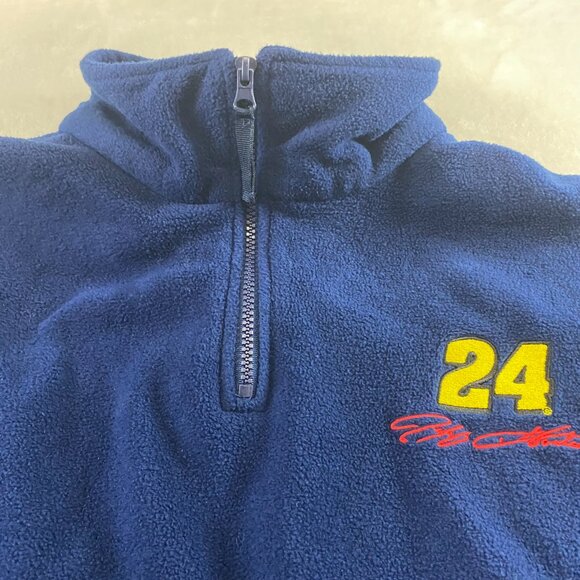 VTG JEFF GORDON DUPONT XL WINNERS CIRCLE PULL OVER FLEECE COLORFUL EMBROIDERED - Picture 4 of 10